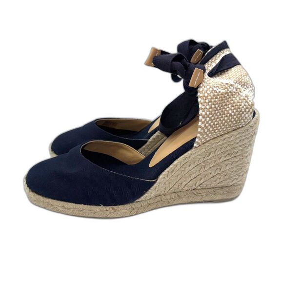 Castaner Carina Wedge Espadrille - Navy 38/7 - Picture 4 of 13